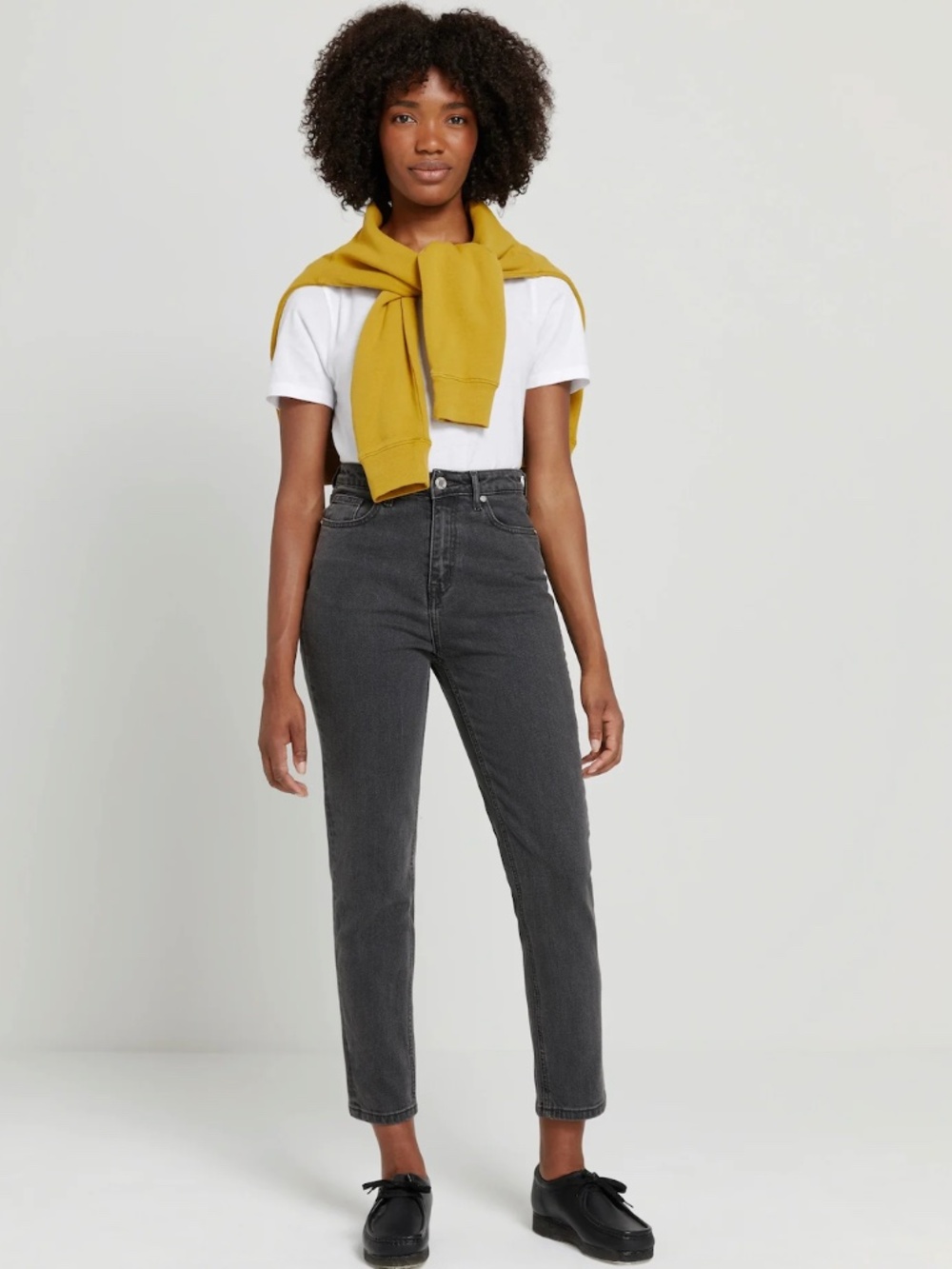 Stevie Tapered Jean In Washed Black